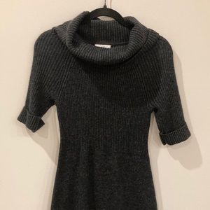 Loft wool blend Cozy cowl neck sweater dress